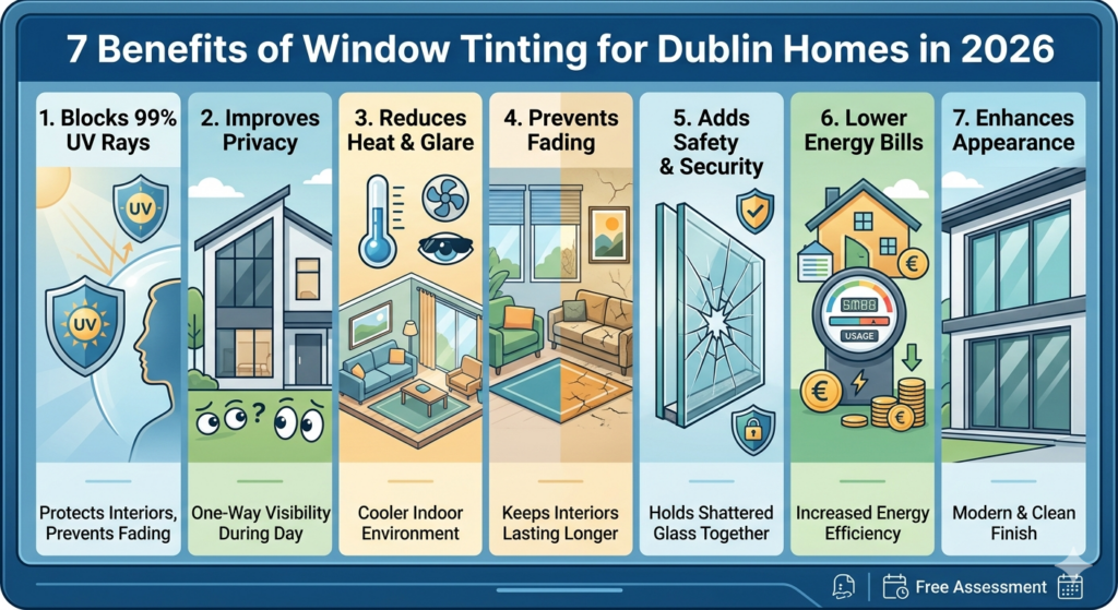 7 Benefits of Window Tinting for Dublin Homes in 2026 7 Benefits of Window Tinting for Dublin Homes in 2026