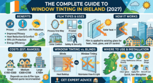 The Complete Guide to Window Tinting in Ireland (2027): Costs, Benefits, Types & What to Choose
