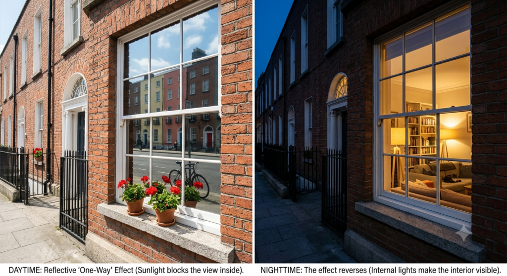 Daytime vs Nighttime Privacy with Window Film: What Dublin Homeowners Really Need to Know Daytime vs Nighttime Privacy with Window Film: What Dublin Homeowners Really Need to Know